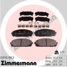 Zimmermann fékbetétkészlet, tárcsafék 22070.180.2 autóalkatrész