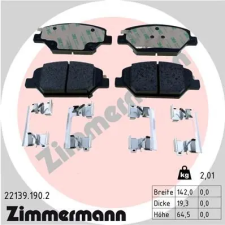 Zimmermann fékbetétkészlet, tárcsafék 22139.190.2 fékbetét