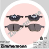 Zimmermann fékbetétkészlet, tárcsafék 23723.180.1