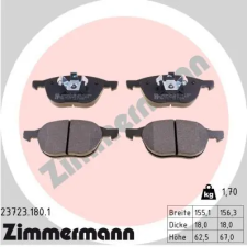 Zimmermann fékbetétkészlet, tárcsafék 23723.180.1 autóalkatrész
