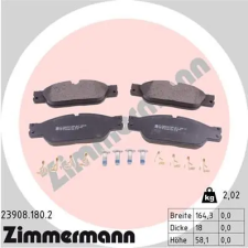 Zimmermann fékbetétkészlet, tárcsafék 23908.180.2 fékbetét
