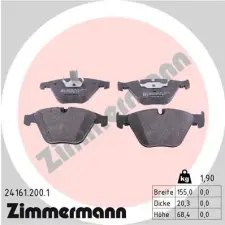 Zimmermann fékbetétkészlet, tárcsafék 24161.200.1 fékbetét