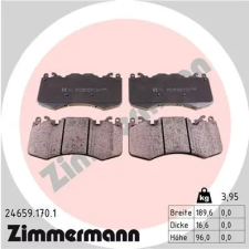 Zimmermann fékbetétkészlet, tárcsafék 24659.170.1 autóalkatrész
