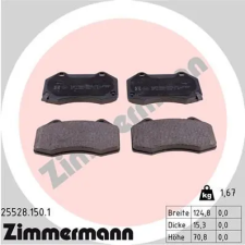 Zimmermann fékbetétkészlet, tárcsafék 25528.150.1 autóalkatrész