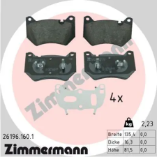 Zimmermann fékbetétkészlet, tárcsafék 26196.160.1 fékbetét
