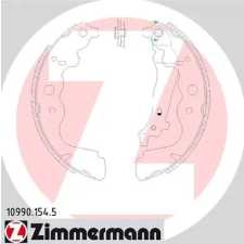 Zimmermann fékpofakészlet 10990.154.5 autóalkatrész