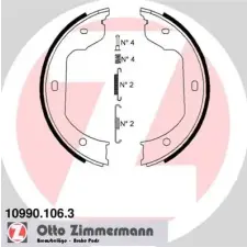Zimmermann fékpofakészlet, rögzítőfék 10990.106.3 autóalkatrész
