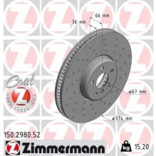 Zimmermann féktárcsa 150.2980.52 autóalkatrész
