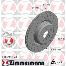 Zimmermann féktárcsa 150.2983.20 autóalkatrész