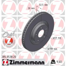Zimmermann féktárcsa 285.3538.20 autóalkatrész