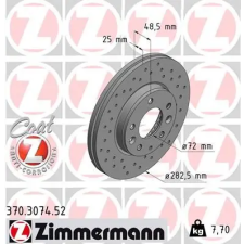 Zimmermann féktárcsa 370.3074.52 autóalkatrész