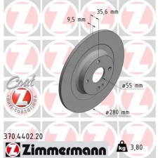 Zimmermann féktárcsa 370.4402.20 autóalkatrész