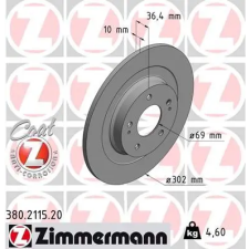 Zimmermann féktárcsa 380.2115.20 autóalkatrész