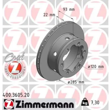 Zimmermann féktárcsa 400.3605.20 autóalkatrész