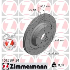 Zimmermann féktárcsa 400.5504.20 autóalkatrész