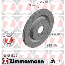 Zimmermann féktárcsa 400.5517.20 autóalkatrész