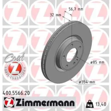 Zimmermann féktárcsa 400.5566.20 autóalkatrész