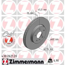 Zimmermann féktárcsa 430.2621.20 autóalkatrész