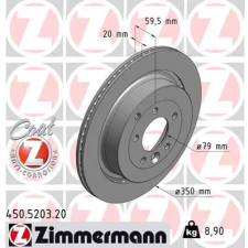 Zimmermann féktárcsa 450.5203.20 autóalkatrész