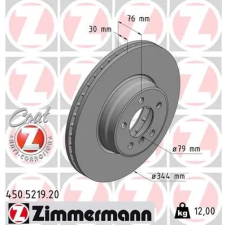 Zimmermann féktárcsa 450.5219.20 autóalkatrész
