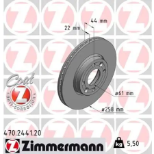 Zimmermann féktárcsa 470.2441.20 autóalkatrész