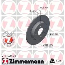 Zimmermann féktárcsa 470.5416.20 autóalkatrész
