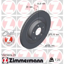 Zimmermann féktárcsa 550.5604.20 autóalkatrész