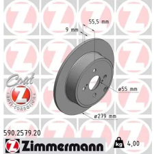 Zimmermann féktárcsa 590.2579.20 autóalkatrész