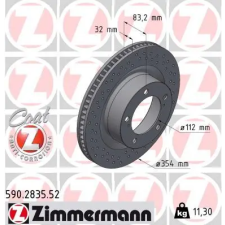 Zimmermann féktárcsa 590.2835.52 autóalkatrész