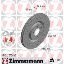 Zimmermann féktárcsa 600.3215.52 autóalkatrész