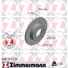 Zimmermann féktárcsa 600.3217.20 autóalkatrész