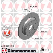 Zimmermann féktárcsa 610.3703.20 autóalkatrész