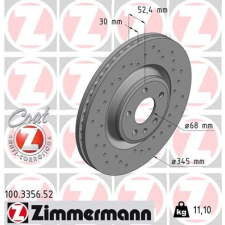 Zimmermann féktárcsa ZIMMERMANN 100.3356.52 féktárcsa