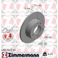 Zimmermann féktárcsa ZIMMERMANN 430.2627.20 féktárcsa