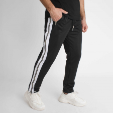 Zip Line Pants - fekete oldalcsíkos nadrág - Méret: L férfi nadrág