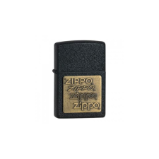 Zippo 362 Zippo öngyújtó, csiszolt fekete színben, réz színű rátétes logóval konyhai eszköz