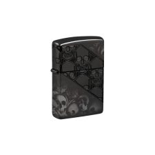Zippo 46751, koponyák kollázs mély faragott páncél öngyújtó, HP fekete kivitelben konyhai eszköz
