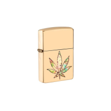 Zippo 49240 Zippo öngyújtó High Polish Brass színben -Pot Leaf Fusion konyhai eszköz