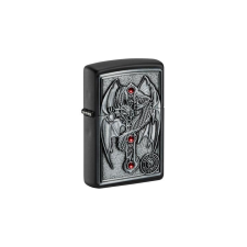 Zippo 49755 Zippo öngyújtó, Matt fekete, sárkány embléma piros kövekkel Anne Stokes konyhai eszköz