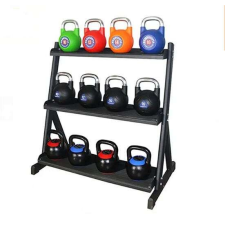 Zoco Body Fit Kettlebell súlyzótartó állvány, Zoco Body Fit, 3 szint, Fekete fitness eszköz