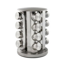 Zokura Z-1009 16 darabos fűszertartó készlet állvánnyal, inox konyhai eszköz