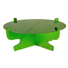  Zöld fehér pöttyös karton torta állvány konyhai eszköz