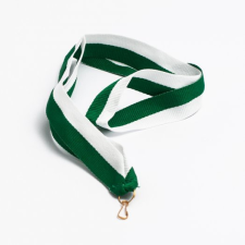  Zöld-fehér szalag dekorációs kellék