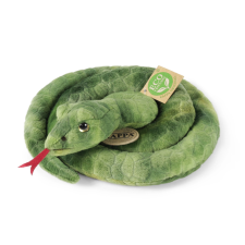 Zöld plüss kígyó 90 cm eco-friendly plüssfigura