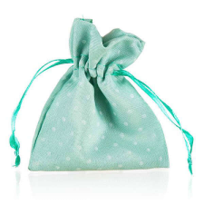 Zöld pöttyös pici ajándékzacskó - 11x9 cm ajándéktasak