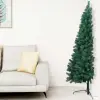  Zöld PVC fél műkarácsonyfa állvánnyal 150 cm