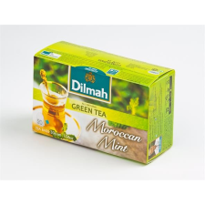 Zöld tea, 20x1,5g, DILMAH "Marokkói menta" üdítő, ásványviz, gyümölcslé