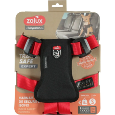 Zolux Travel Safe Autós biztonsági 30-55 cm Kutya hám - Piros nyakörv, póráz, hám kutyáknak