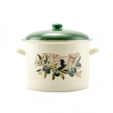 Zom. fazék fedővel átm.24cm 8,6 l. olivás Nr.14833 edény