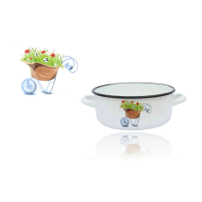  Zománcozott Lábas Krém Dekor 21cm 2.75 Literes edény